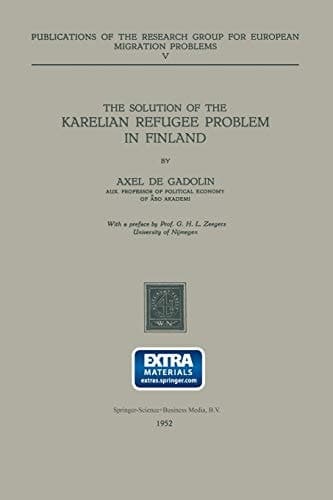 The Solution of the Karelian Refugee Problem in Finland
