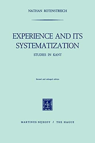 Experience and its Systematization Studies in Kant
