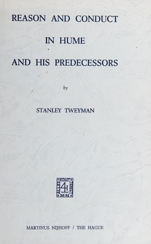 Reason and Conduct in Hume and his Predecessors
