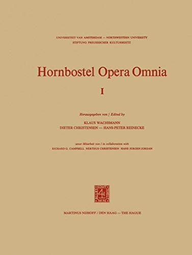 Hornbostel Opera Omnia (Hornborstel Opera Omnia, 1)