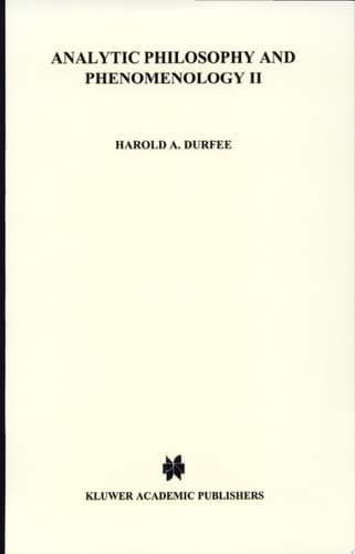 Analytic Philosophy and Phenomenology