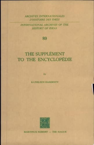 The Supplément to the Encyclopédie