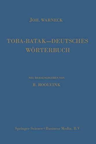 Toba-Batak―Deutsches Wörterbuch (German Edition)