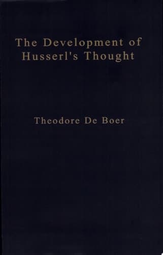 The Development of Husserl’s Thought