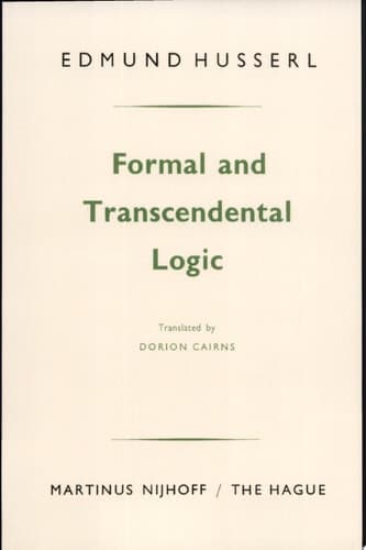 Formal and Transcendental Logic