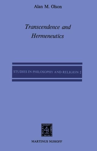 Transcendence and Hermeneutics: An Interpretation of the Philosophy of Karl Jaspers (Studies in Philosophy and Religion, 2)