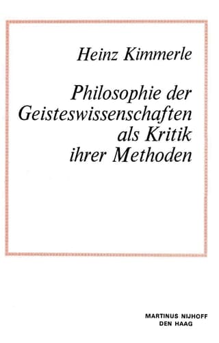 Philosophie der Geisteswissenschaften als Kritik Ihrer Methoden (Tertiary Level Biology)