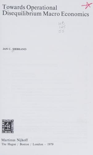 Towards Operational Disequilibrium Macro Economics