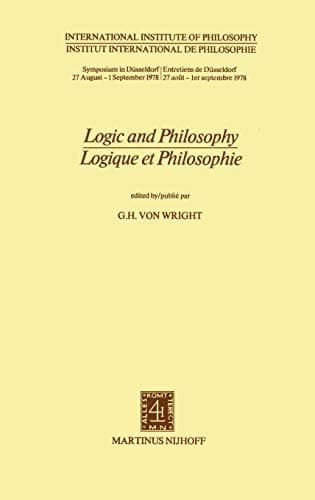 Logic and Philosophy / Logique et Philosophie (Institut International de Philosophie, 5) (English and French Edition)