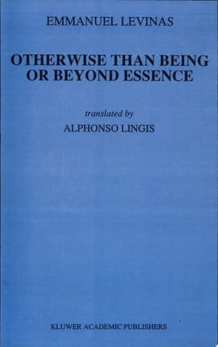 Otherwise Than Being or Beyond Essence