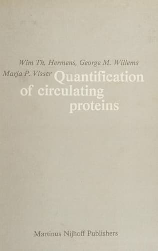 Quantification of Circulating Proteins: Theory and applications based on analysis of plasma protein levels