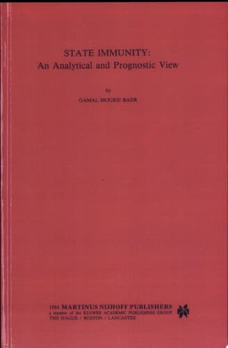 State Immunity An Analytical and Prognostic View