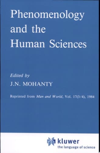 Phenomenology and the Human Sciences
