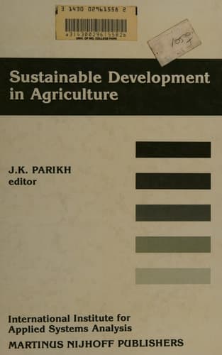 Sustainable Development of Agriculture