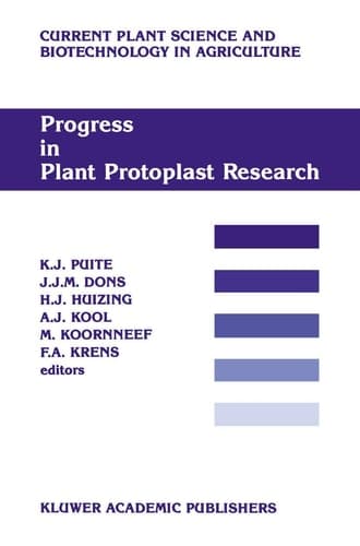 Progress in Plant Protoplast Research Proceedings of the 7th International Protoplast Symposium, Wageningen, the Netherlands, December 6–11, 1987