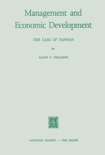 Management and Economic Development The Case of Taiwan