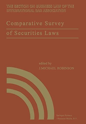 Comparative Survey of Securities Laws: A review of the securities and related laws of fourteen nations