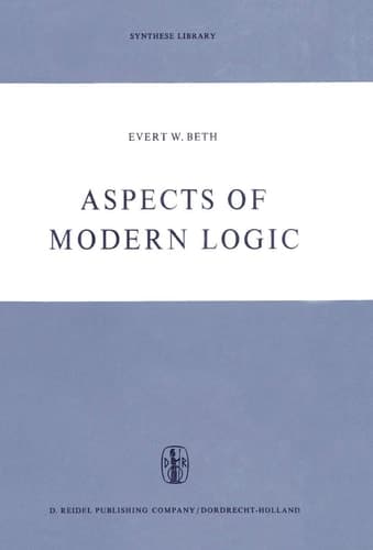 Aspects of Modern Logic (Synthese Library, 32)