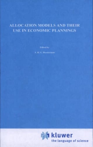 Allocation Models and their Use in Economic Planning