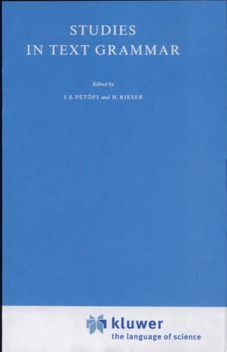 Studies in Text Grammar