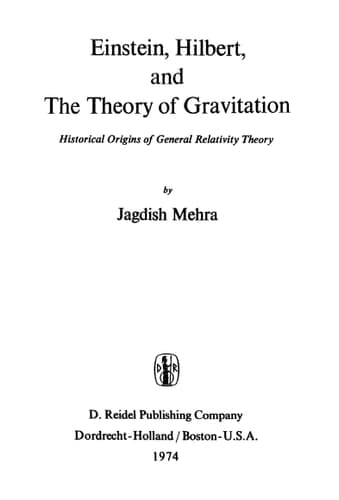 Einstein, Hilbert, and The Theory of Gravitation: Historical Origins of General Relativity Theory
