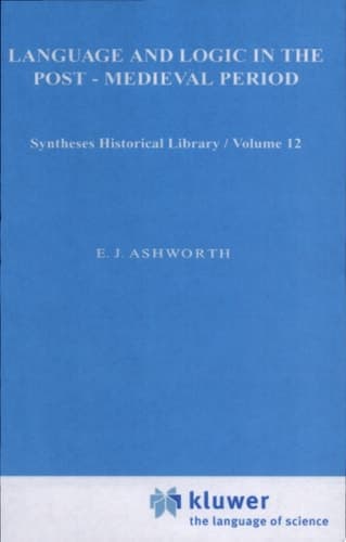 Language and Logic in the Post-Medieval Period