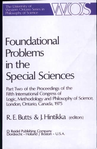 Foundational Problems in the Special Sciences