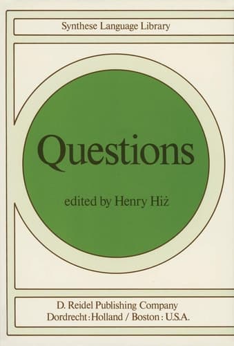 Questions (Studies in Linguistics and Philosophy)