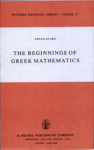 The Beginnings of Greek Mathematics