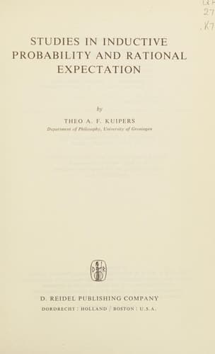 Studies in Inductive Probability and Rational Expectation
