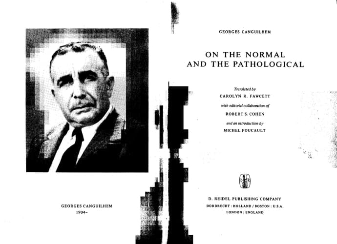 On the Normal and the Pathological (Studies in the History of Modern Science)