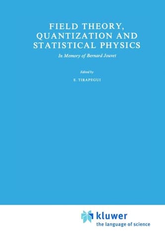 Field Theory, Quantization and Statistical Physics: In Memory of Bernard Jouvet (Mathematical Physics and Applied Mathematics, 6)