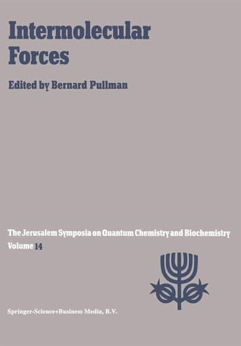 Intermolecular Forces (Jerusalem Symposia, 14)