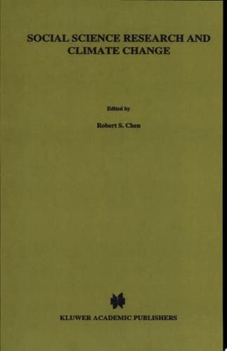 Social Science Research and Climate Change An Interdisciplinary Appraisal