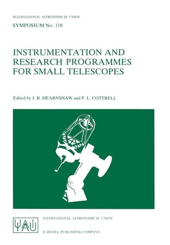 Instrumentation and Research Programmes for Small Telescopes (International Astronomical Union Symposia)
