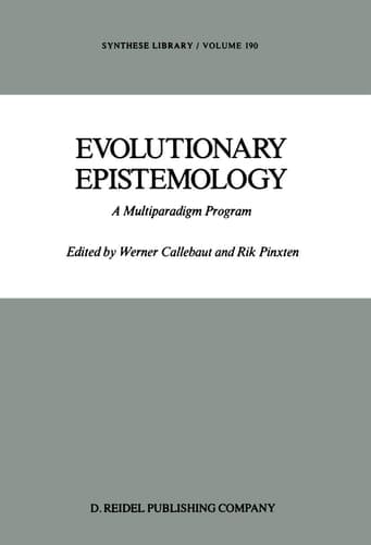 Evolutionary Epistemology A Multiparadigm Program