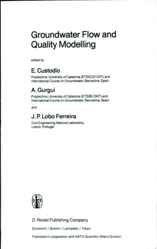 Groundwater Flow and Quality Modelling