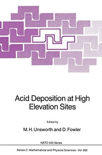 Acid Deposition at High Elevation Sites (Nato Science Series C:, 252)