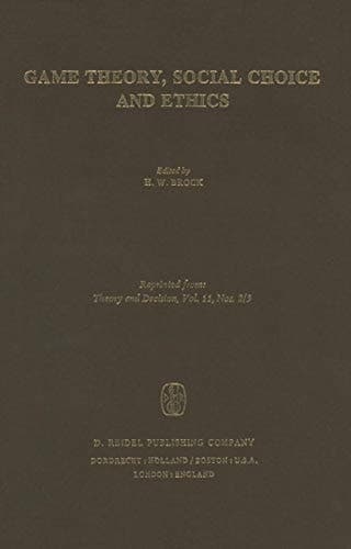 Game Theory, Social Choice and Ethics