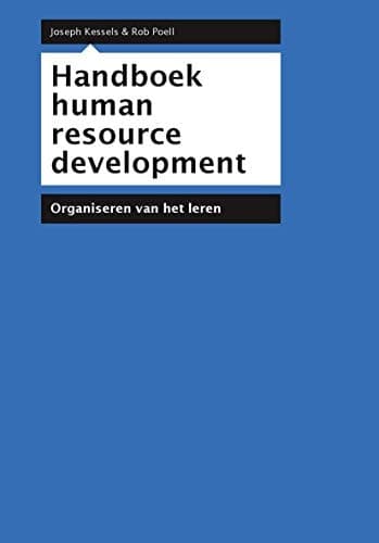 Handboek Human Resource Development Organiseren Van Het Leren