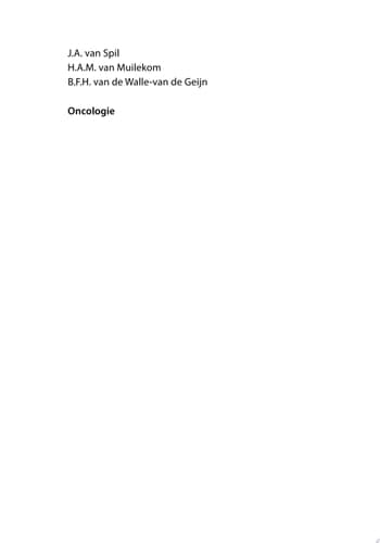 Oncologie Handboek voor verpleegkundigen en andere hulpverleners