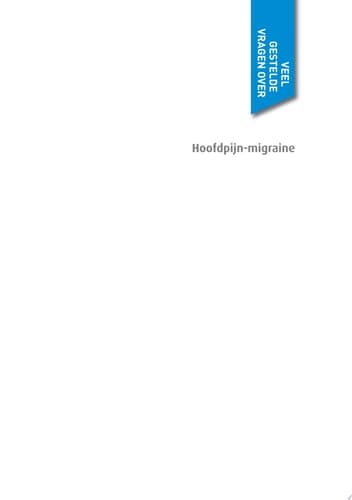 Veel gestelde vragen over hoofdpijn-migraine
