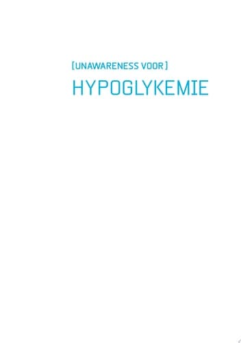 (Unawareness voor) hypoglykemie