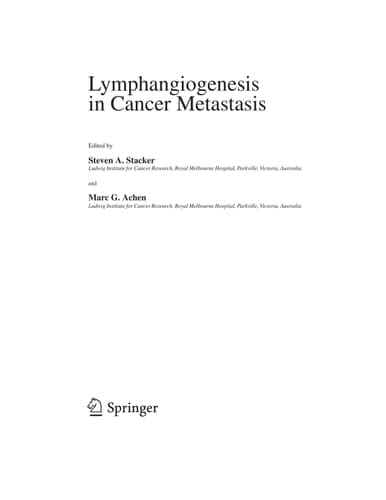 Lymphangiogenesis in Cancer Metastasis