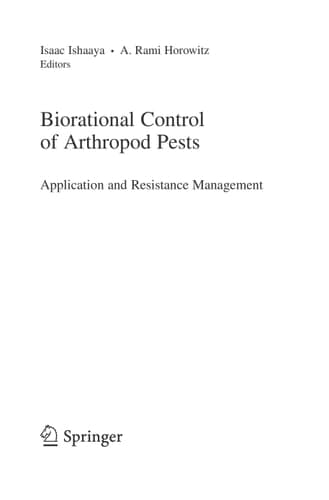 Biorational Control of Arthropod Pests Application and Resistance Management