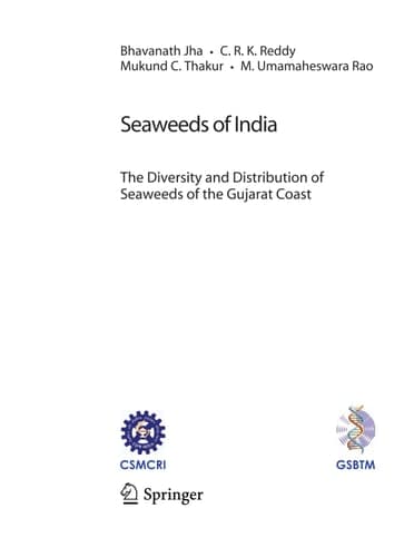 Seaweeds of India The Diversity and Distribution of Seaweeds of Gujarat Coast