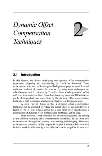 Dynamic Offset Compensated CMOS Amplifiers