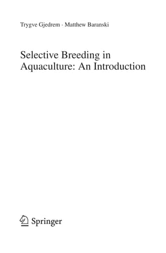 Selective Breeding in Aquaculture: an Introduction