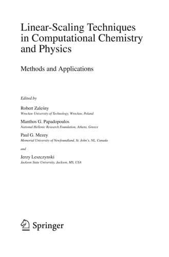 Linear-Scaling Techniques in Computational Chemistry and Physics Methods and Applications