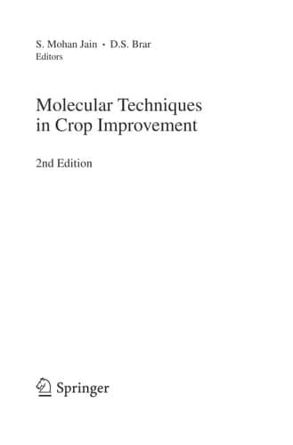 Molecular Techniques in Crop Improvement 2nd Edition